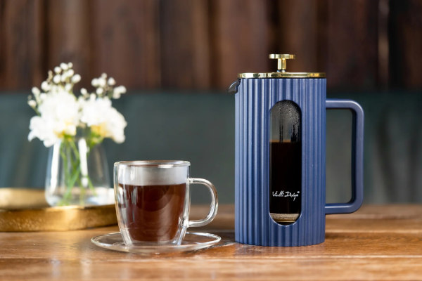 Vialli - Zaparzacz do kawy i herbaty 1000 ml Livio indigo 1050